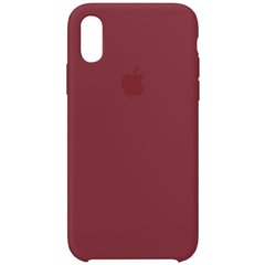 Чехол Silicone Case для iPhone XR Бордовый - Maroon