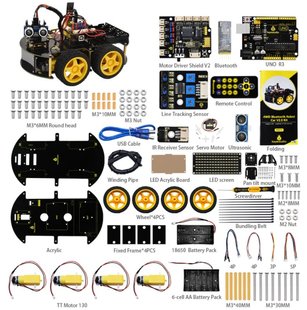 Набор для сборки 4WD Multi BT Robot Car V2.0 от Keyestudio KS0470