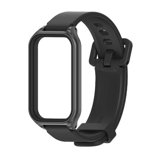 Ремінець силіконовий для Xiaomi Mi Smart Band 8 Active, Black
