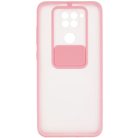 Чехол Camshield mate TPU со шторкой для камеры для Xiaomi Redmi Note 9 / Redmi 10X, Розовый