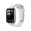 Ремінець силіконовий для Xiaomi Mi Band 8/9/10 Pro з металевим кріпленням, Білий
