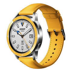 Ремінець для годинника з еко-шкіри завширшки 22 мм., Жовтий