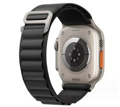 Тканевый ремешок Alpine LOOP Apple Watch 38/40/41 AAA+, Чорний