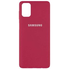 Чехол Silicone Cover Full Protective (AA) для Samsung Galaxy M51, Красный / Rose Red