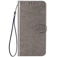 Кожаный чехол (книжка) Art Case с визитницей для Xiaomi Redmi Note 10 / Note 10s, Серый