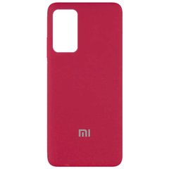Чехол Silicone Cover Full Protective (AA) для Xiaomi Redmi Note 10 Pro / 10 Pro Max, Красный / Rose Red