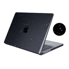 Чохол для MacBook Air 13.6" M2 (Model - A2681) з блискітками Чорний