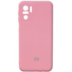 Чехол Silicone Cover Full Camera (AA) для Xiaomi Redmi Note 10 / Note 10s, Розовый / Pink