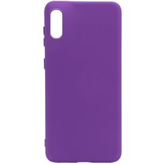Чехол Silicone Cover Full without Logo (A) для Samsung Galaxy A02, Фиолетовый / Purple