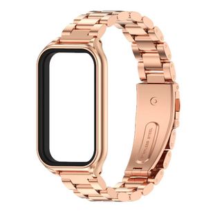 Металевий ремінець з корпусом для Redmi Band 3 / Mi Band 9 Activeзолотий