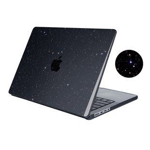 Чохол для MacBook Air 13.6" M2/3/4/5 (A2681 і інші ) з блискітками Чорний