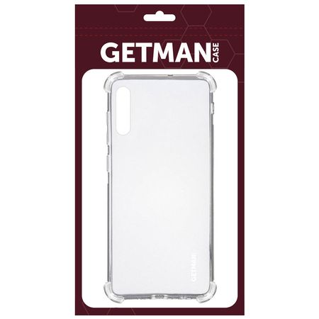TPU чехол GETMAN Ease logo усиленные углы для Samsung Galaxy A50 (A505F) / A50s / A30s, Бесцветный (прозрачный)