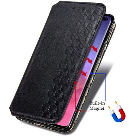 Кожаный чехол книжка GETMAN Cubic (PU) для Samsung Galaxy A21s, Черный