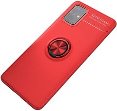 TPU чехол Deen ColorRing под магнитный держатель (opp) для Samsung Galaxy M31s, Красный / Красный