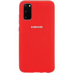 Чехол Silicone Cover Full Protective (AA) для Samsung Galaxy S20, Красный / Red
