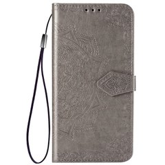 Кожаный чехол (книжка) Art Case с визитницей для Samsung Galaxy M31, Серый
