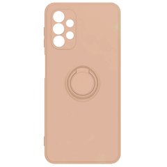 Чехол TPU Candy Ring Full Camera для Samsung Galaxy A72 4G / A72 5G, Розовый / Pink Sand