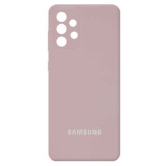 Чехол Silicone Cover Full Camera (AA) для Samsung Galaxy A52 4G / A52 5G / A52s, Серый / Lavender