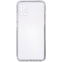 TPU чехол GETMAN Clear 1,0 mm для Samsung Galaxy A71, Бесцветный (прозрачный)