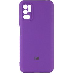 Чехол Silicone Cover My Color Full Camera (A) для Xiaomi Redmi Note 10 5G / Poco M3 Pro, Фиолетовый / Purple