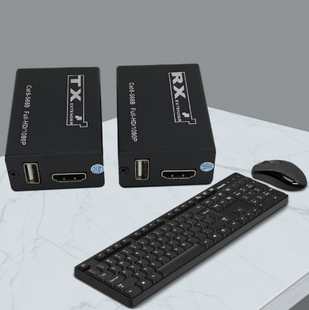 HDMI удлинитель с KVM через CAT6 до 30 м, Full HD 1080P,