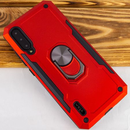 Ударопрочный чехол SG Ring Color магнитный держатель для Xiaomi Mi A3 (CC9e), Красный