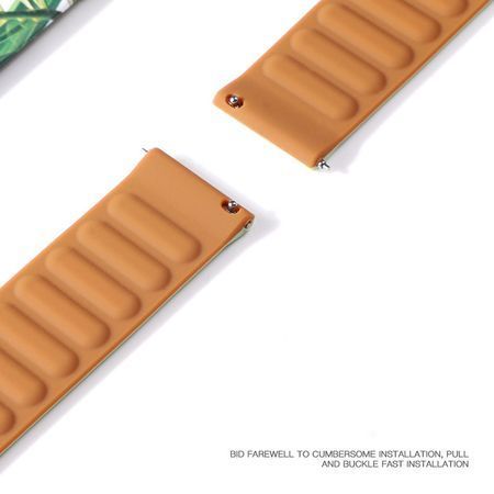Ремешок силиконовый магнитный MagStrap 22 мм Amazfit GTR | Stratos 3, Фисташковый
