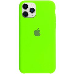 Чехол Silicone Case (AA) для Apple iPhone 11 Pro Max (6.5"), Салатовый / Neon Green