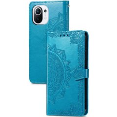 Кожаный чехол (книжка) Art Case с визитницей для Xiaomi Mi 11 Lite, Синий