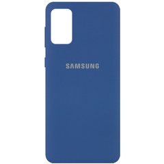 Чехол Silicone Cover Full Protective (AA) для Samsung Galaxy A02s, Синий / Navy Blue