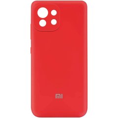 Чехол Silicone Cover My Color Full Camera (A) для Xiaomi Mi 11 Lite, Красный / Red