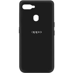 Чехол Silicone Cover My Color Full Protective (A) для Oppo A5s / Oppo A12, Черный / Black