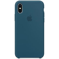Чехол Silicone Case для iPhone X | XS Синий - Navy Blue