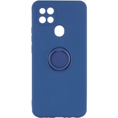 Чехол TPU Candy Ring Full Camera для Oppo A15s / A15, Серый / Lavender Gray