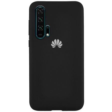 Чехол Silicone Cover Full Protective (AA) для Huawei Honor 20 Pro, Черный / Black