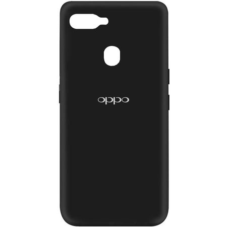 Чехол Silicone Cover My Color Full Protective (A) для Oppo A5s / Oppo A12, Черный / Black