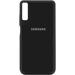 Чехол Silicone Cover My Color Full Protective (A) для Samsung A750 Galaxy A7 (2018), Черный / Black