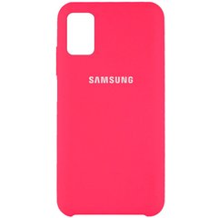 Чехол Silicone Cover (AAA) для Samsung Galaxy M51, Розовый / Shiny pink