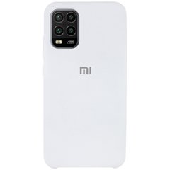Чехол Silicone Cover (AAA) для Xiaomi Mi 10 Lite, Белый / White