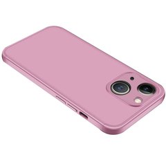 Пластиковая накладка GKK LikGus 360 градусов (opp) для Apple iPhone 13 (6.1"), Розовый / Rose gold