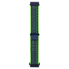Ремешок Sport Loop для смарт часов - 20 мм Bright green with blue