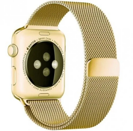 Міланська петля Apple Watch 42 / 44 / 45 / 49 AAA+ , Жовте Зоолото