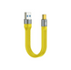 Кабель USB 3.1 to Type-C 10Gbps 100W &mdash; ультракороткий, желтый / черный, быстрая зарядка и передача,Жовтий