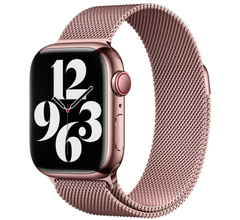 Миланска петля Apple Watch 42 / 44 / 45 / 49 AAA+ , Rosr Gold