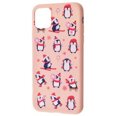 TPU чехол WAVE Fancy для Apple iPhone 12 mini (5.4"), Penguins / Pink sand