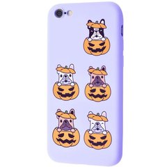 TPU чехол WAVE Fancy для Apple iPhone 6/6s (4.7"), Dog in pumpkin / Light purple