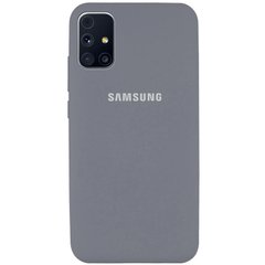 Чехол Silicone Cover Full Protective (AA) для Samsung Galaxy M31s, Серый / Lavender Gray