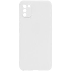 Силиконовый чехол Candy Full Camera для Samsung Galaxy A02s, Белый / White