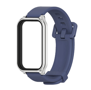 Ремінець силіконовий для Xiaomi Mi Smart Band 8 Active, Blue