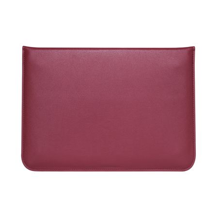Чехол-конверт-подставка Leather PU для MacBook 13.3", Винный Красный